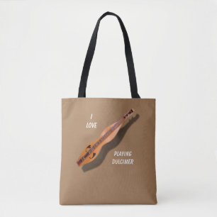 IK HOOP VAN DULCIMER SPELEN TOTE BAG
