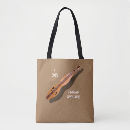 IK HOOP VAN DULCIMER SPELEN TOTE BAG (Voorkant)