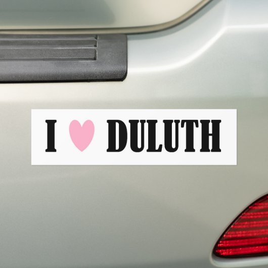 IK HOOP VAN DULUTH BUMPERSTICKER (Op auto)