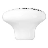 IK HOOP VAN ESPRESSO KERAMISCHE KNOP (Zijkant)