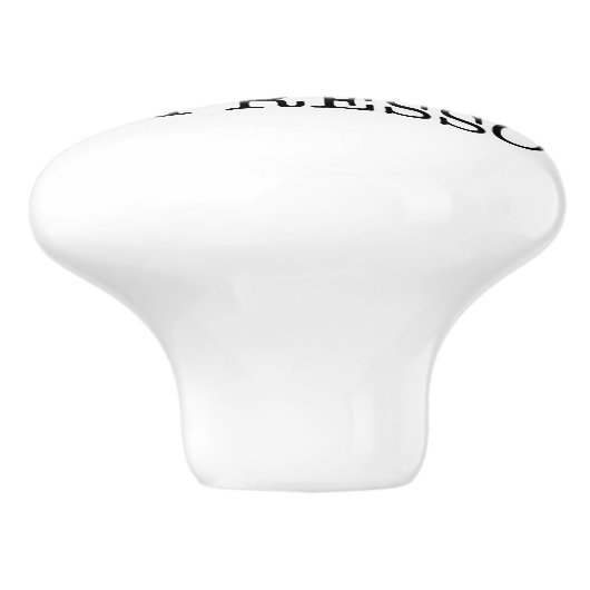 IK HOOP VAN ESPRESSO KERAMISCHE KNOP (Zijkant)