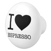 IK HOOP VAN ESPRESSO KERAMISCHE KNOP (Rechts)