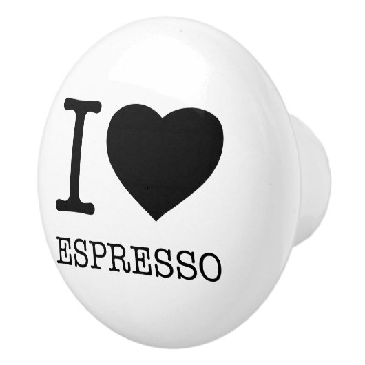 IK HOOP VAN ESPRESSO KERAMISCHE KNOP (Rechts)