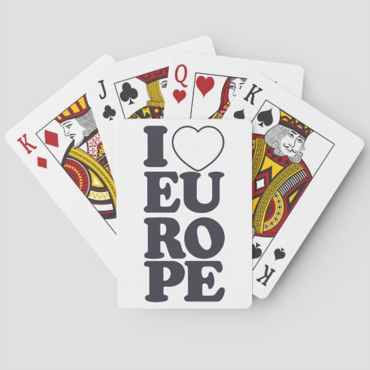 IK HOOP VAN EUROPA-speelkaarten Pokerkaarten (Achterkant)