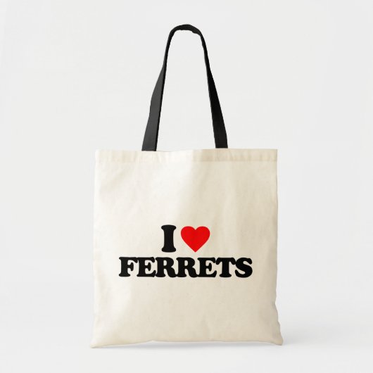 IK HOOP VAN FERRETS TOTE BAG (Voorkant)