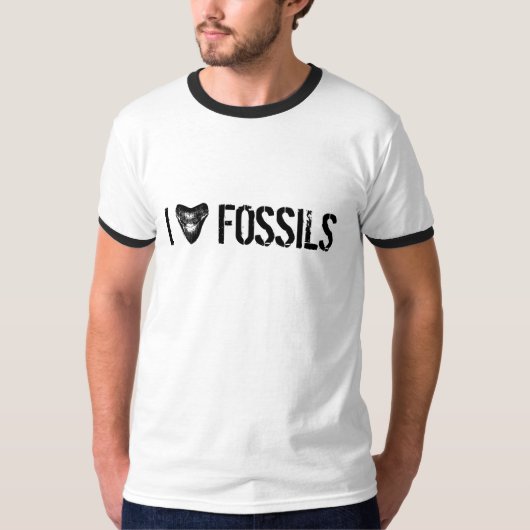 IK HOOP VAN FOSSILS Megalodon T-shirt (Voorkant)