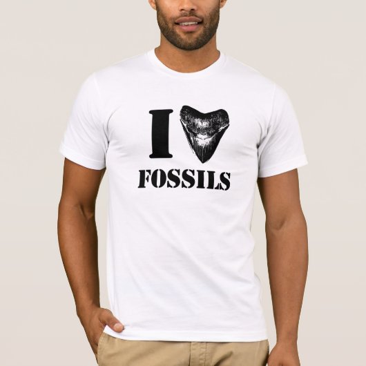 IK HOOP VAN FOSSILS Megalodon T-shirt (Voorkant)