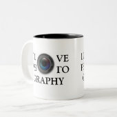 IK HOOP VAN FOTOGRAFIE TWEEKLEURIGE KOFFIEMOK (Voorkant links)