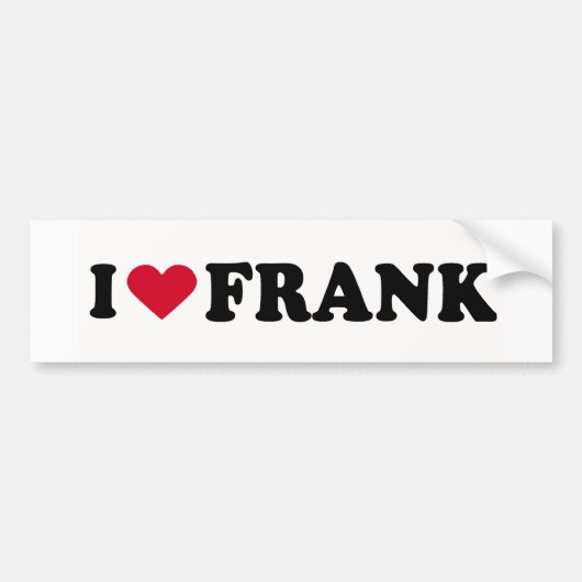 IK HOOP VAN FRANK BUMPERSTICKER (Voorkant)