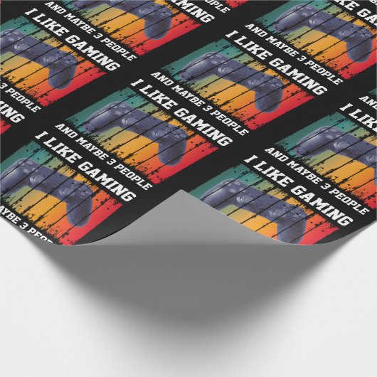 IK HOOP VAN GAMEN EN MISSCHIEN 3 MENSEN CADEAUPAPIER (Hoek)