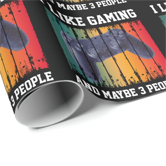 IK HOOP VAN GAMEN EN MISSCHIEN 3 MENSEN CADEAUPAPIER (Rol Hoek)