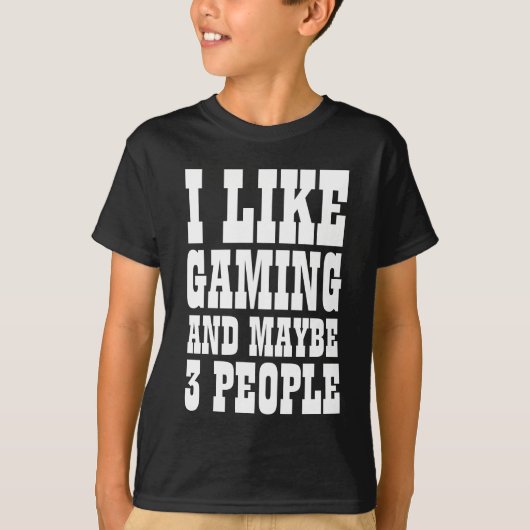 IK HOOP VAN GAMEN EN MISSCHIEN 3 MENSEN MET T-Shir T-shirt (Voorkant)