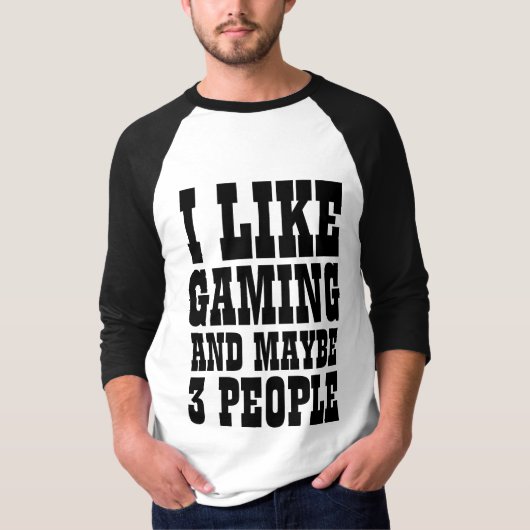 IK HOOP VAN GAMEN EN MISSCHIEN 3 MENSEN MET T-Shir T-shirt (Voorkant)