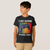 IK HOOP VAN GAMEN EN MISSCHIEN 3 MENSEN T-SHIRT (Voorkant volledig)