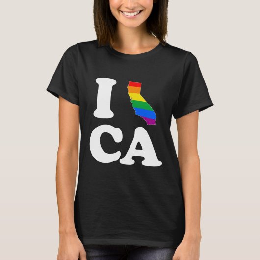 IK HOOP VAN GAY CALIFORNIA - WHITE -.png T-shirt (Voorkant)