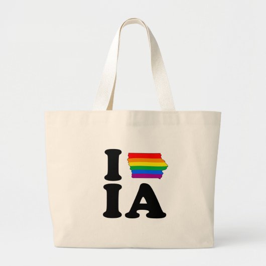 IK HOOP VAN GAY IOWA GROTE TOTE BAG (Voorkant)