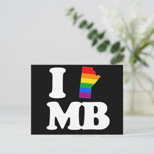 IK HOOP VAN GAY MANITOBA - WITTE -.png Briefkaart (Staand voorkant)