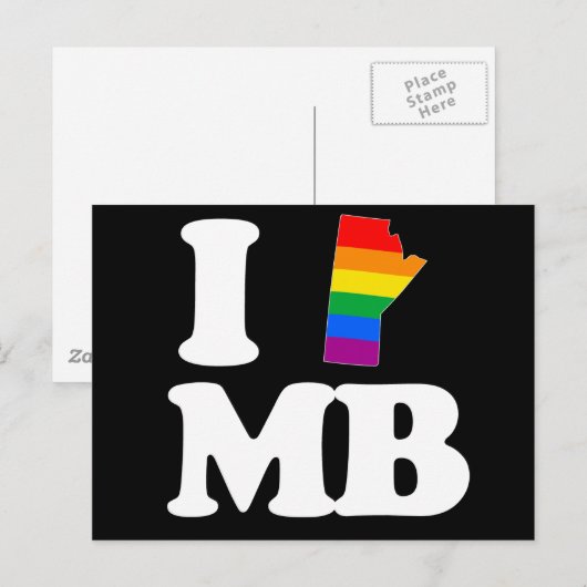 IK HOOP VAN GAY MANITOBA - WITTE -.png Briefkaart (Voorkant / Achterkant)