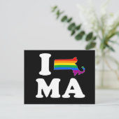 IK HOOP VAN GAY MASSACHUSETTS - WITTE -.png Briefkaart (Staand voorkant)