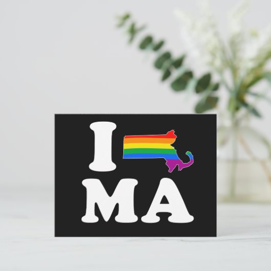 IK HOOP VAN GAY MASSACHUSETTS - WITTE -.png Briefkaart (Staand voorkant)