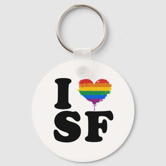 IK HOOP VAN GAY SAN FRANCISCO SLEUTELHANGER (Voorkant)