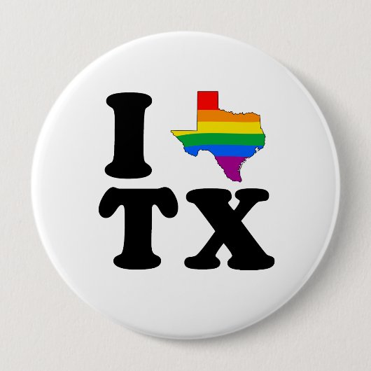 IK HOOP VAN GAY TEXAS RONDE BUTTON 4,0 CM (Voorkant)