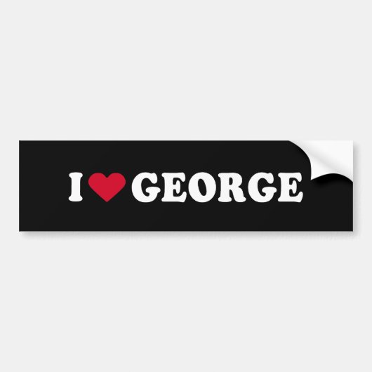 IK HOOP VAN GEORGE BUMPERSTICKER (Voorkant)