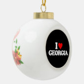 IK HOOP VAN GEORGIA KERAMISCHE BAL ORNAMENT (Links)
