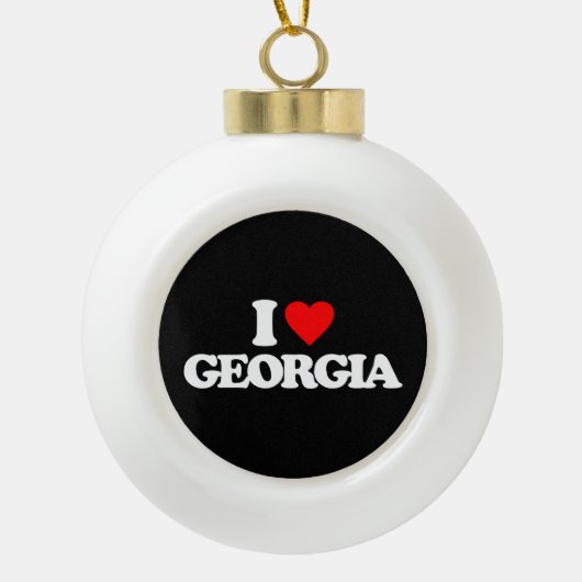 IK HOOP VAN GEORGIA KERAMISCHE BAL ORNAMENT (Voorkant)
