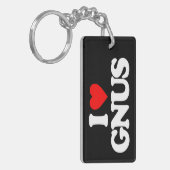 IK HOOP VAN GNUS SLEUTELHANGER (Voorkant Links)