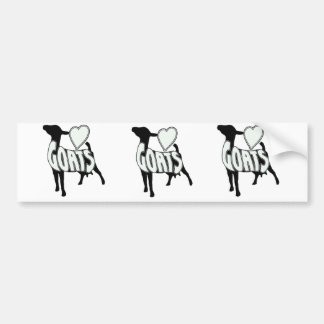 IK HOOP VAN GOATS LOGO ICON BUMPERSTICKER