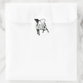 IK HOOP VAN GOATS LOGO ICON RONDE STICKER (Tas)