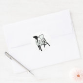 IK HOOP VAN GOATS LOGO ICON RONDE STICKER (Envelop)