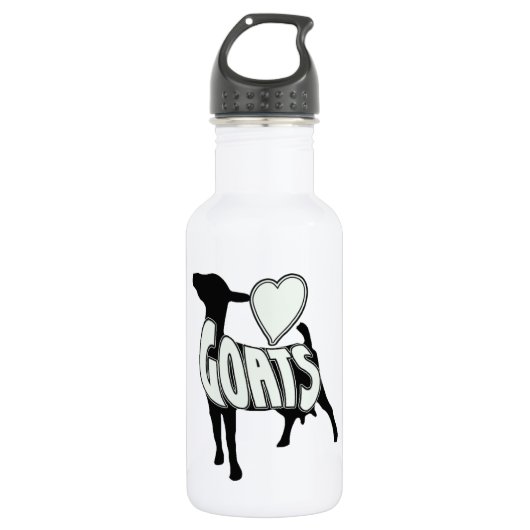 IK HOOP VAN GOATS LOGO ICON WATERFLES  (Voorkant)