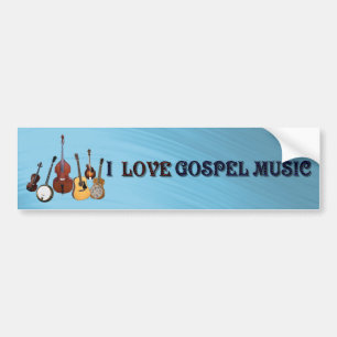 IK HOOP VAN GOSPEL MUSIC-BUMPERSTICKER BUMPERSTICKER