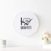 IK HOOP VAN GRAFFITI GROTE KLOK (Huis)