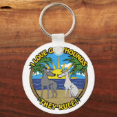 IK HOOP VAN GREYHOUNDS DIE ZE REGEL SLEUTELHANGER (Voorkant)