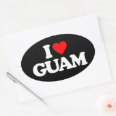 IK HOOP VAN GUAM OVALE STICKER (Envelop)
