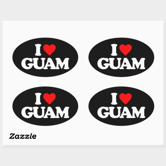 IK HOOP VAN GUAM OVALE STICKER (Vel)