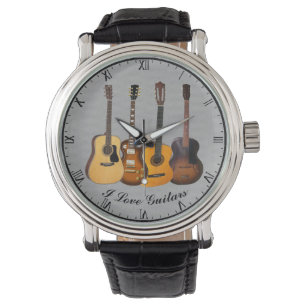 IK HOOP VAN GUITARS HORLOGE