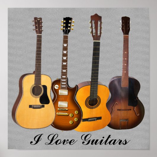IK HOOP VAN GUITARS POSTER (Voorkant)
