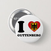 IK HOOP VAN GUTTENBERG RONDE BUTTON 5,7 CM (Voorkant /achterkant)