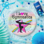 IK HOOP VAN GYMNASTICS TUMBLING QUEEN ONTWERP PAPIEREN BORDJE (Feest)