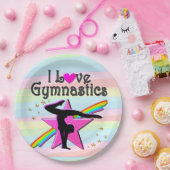 IK HOOP VAN GYMNASTICS TUMBLING QUEEN ONTWERP PAPIEREN BORDJE (Feest)