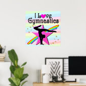IK HOOP VAN GYMNASTICS TUMBLING QUEEN ONTWERP POSTER (Thuiskantoor)