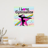 IK HOOP VAN GYMNASTICS TUMBLING QUEEN ONTWERP POSTER (Keuken)