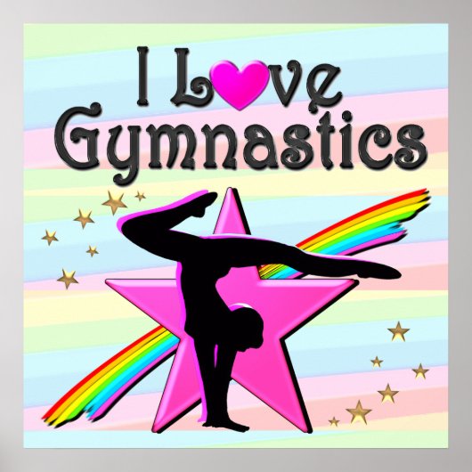 IK HOOP VAN GYMNASTICS TUMBLING QUEEN ONTWERP POSTER (Voorkant)
