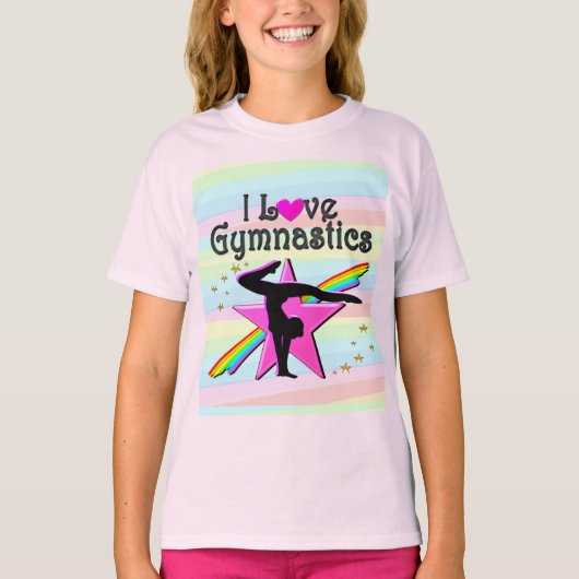 IK HOOP VAN GYMNASTICS TUMBLING QUEEN ONTWERP T-SHIRT (Voorkant)