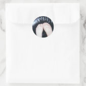 IK HOOP VAN HAAR FEET RONDE STICKER (Tas)