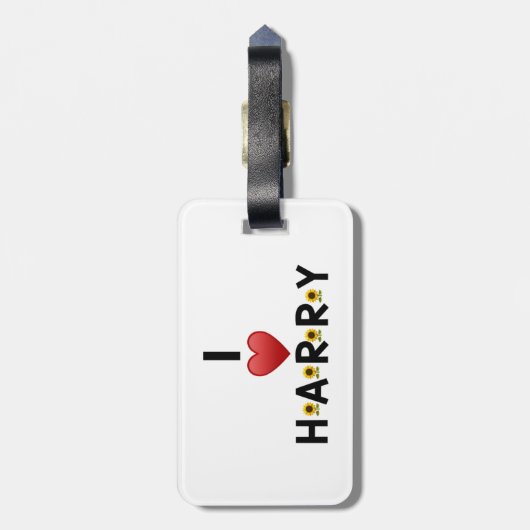 IK HOOP VAN HARRY BAGAGELABEL (Achterkant verticaal)